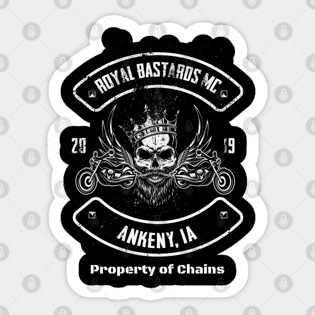 Property of Chains Sticker by Author Kristine Allen Merchandise